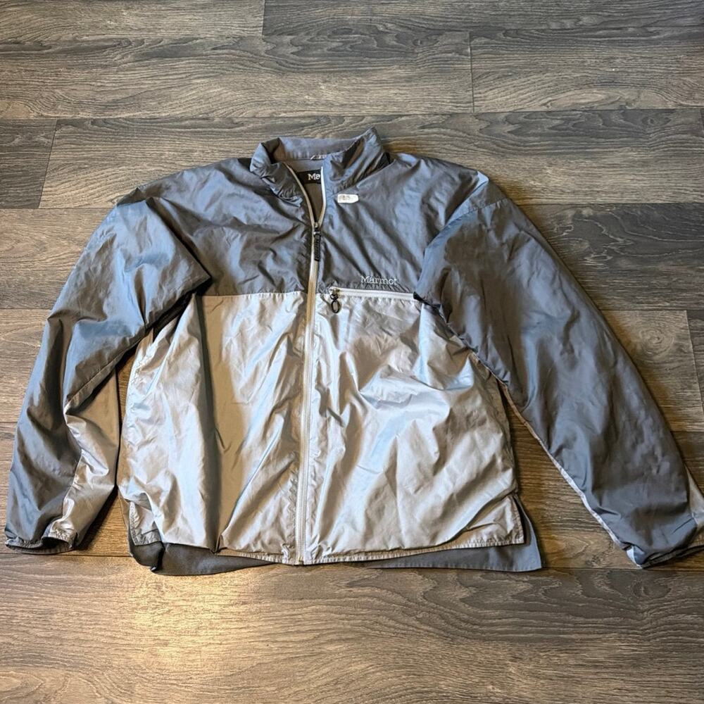 Marmot DriClime Windshirt Sz. XXL Gray Colorblock 5607 Hiking Gorpcore Jacket